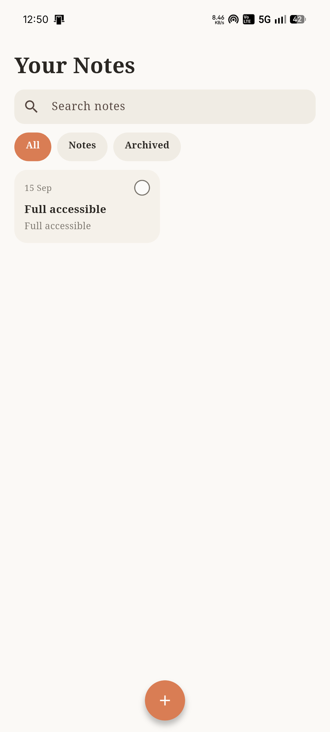 Notelet screenshot 1